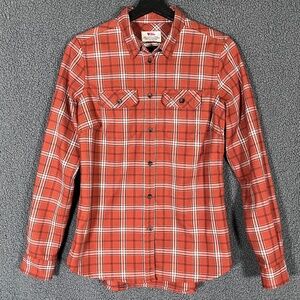 Fjallraven Fjallglim Stretch Long Sleeve Shirt - Women's Size S - Orange